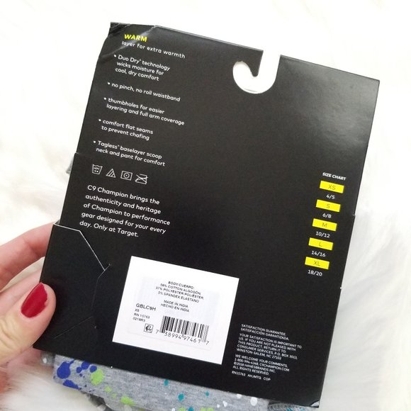 Champion Girls Scoop Neck And Pant Set Size XS Base Layer Breathable Stretch NWT - Picture 6 of 8